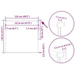 vidaXL Store enrouleur occultant largeur du tissu 121 6 cm polyester