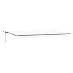 vidaXL Auvent Rétractable Automatique avec LED Blanc 600x300 cm