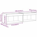 vidaXL Meubles TV 2 Pièces Bois Ancien 60 x 30 x 30 cm Bois d'ingénierie