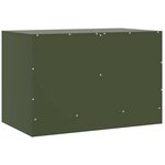 vidaXL Meubles TV 2 Pièces vert olive 67x39x44 cm acier