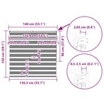 vidaXL Store zèbre marron sable largeur du tissu 135 9 cm polyester