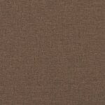 vidaXL Canapé 2 places avec oreillers décoratifs marron 140 cm tissu