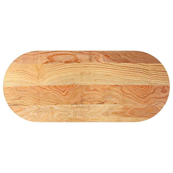 vidaXL Dessus de table 140x60x2 cm bois de chêne massif ovale