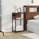 vidaXL Cabinet de chevet Chêne marron 41 x 28 x 76 cm