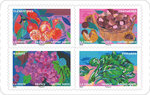 Carnet de 12 timbres - Jardin d'automne - Lettre verte