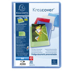 Protège-documents En Polypropylène Semi Rigide Kreacover® Chromaline 40 Vues - A4 - Couleurs Assorties - X 20 - Exacompta