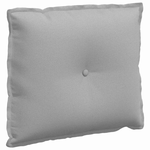 vidaXL Coussin de Dos Gris nuage 60 x 19 x 50 cm tissu