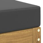 vidaXL Hocker d'extérieur Bois d'Acacia Massif Blanc