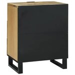 vidaXL Cabinet de chevet avec tiroir Marron 50 x 33 x 60 cm
