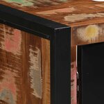 vidaXL Cabinet de Salle de Bain Marron Bois massif de récupération