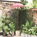 Parasol avec Base 250 cm Coton  bois