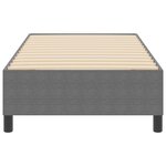 Lit à ressort vidaXL Gris clair 100x200 cm en tissu velours côtelé