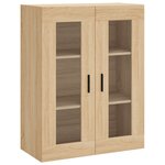 vidaXL Buffet haut Chêne sonoma 69 5x34x180 cm Bois d'ingénierie