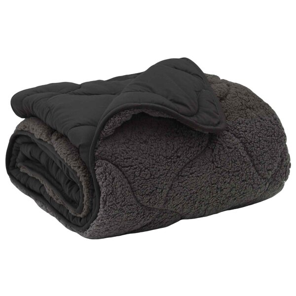 vidaXL Couette d'été 135 x 200 cm Été Anthracite Respirant