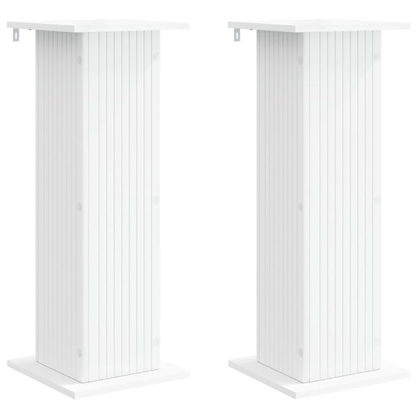 vidaXL Support de Plante 2 pc Blanc 30 5 x 30 x 80 5 cm