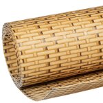 vidaXL Paravent de balcon marron clair 1000x80 cm résine tressée