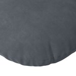 vidaXL Coussins de siège 2 Pièces Gris foncé Ø 40 x 13 cm Velours