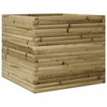vidaXL Jardinière 80x80x68 5 cm bois de pin imprégné