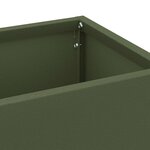 vidaXL Porte-parapluie Olive 15 5 x 15 5 x 49 cm Acier