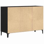vidaXL Buffet Noir 103.5 x 35 x 70 cm Bois d'ingénierie