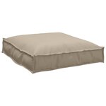 vidaXL Set de coussins de palette 2 Pièces Taupe Tissu Oxford