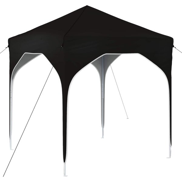 vidaXL Tente de fête pop-up 194 x 194 x 245 cm Noir