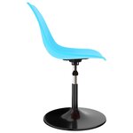 vidaXL Chaises à manger pivotantes lot de 2 bleu PP