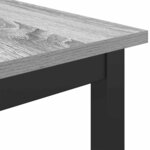 vidaXL table Gris Sonoma 100 x 40 x 100 5 cm