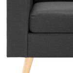 vidaXL Ensemble de canapés 2 Pièces Tissu Gris foncé