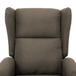 Vidaxl fauteuil releveur inclinable taupe tissu