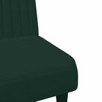 vidaXL Ensemble de canapés 2 Pièces vert foncé velours