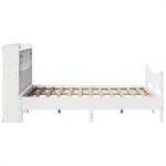 vidaXL Cadre de lit sans matelas blanc 150x200 cm bois de pin massif