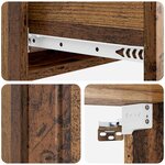 vidaXL Table d'appoint murale Bois ancien 87 5 x 34 5 x 17 cm