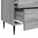 vidaXL Cabinet de chevet avec tiroir Sonoma gris 62 x 34 5 x 47 5 cm
