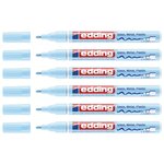 Marqueur Peinture brillante 751 Bleu Pastel Pointe Ronde 1-2 mm x 6 EDDING