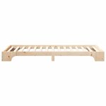 vidaXL Cadre de lit surélevé avec stockage Marron 100 x 210 cm bois