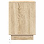 vidaXL Cabinet de chevet avec 2 Pièces Chêne sonoma 50 x 34.5 x 50 cm.