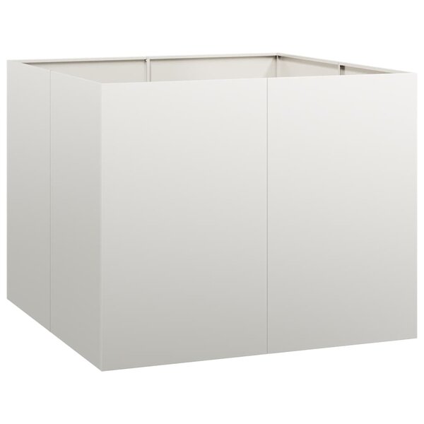 vidaXL Jardinière 100x100x80 cm acier inoxydable
