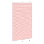 vidaXL Store plissé rose 115x200 cm largeur du tissu 114 4cm polyester