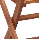 vidaXL Chaises pliables de jardin lot de 4 gris bois d'acacia massif