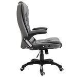 vidaXL Chaise de bureau Anthracite Similicuir