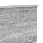 vidaXL Tête de lit Gris Sonoma 160 cm Bois d'ingénierie