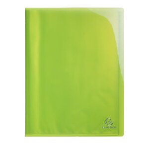 Porte vues Iderama Polypro lisse 60 vues vert anis EXACOMPTA