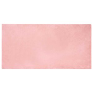 vidaXL Tapis en Fourrure Synthétique de Lapin Olite Rose 100 x 200 cm