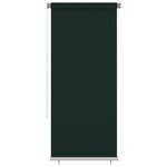 vidaXL Store roulant d'extérieur 100x230 cm Vert foncé PEHD