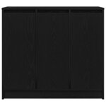 vidaXL Buffet chêne noir 85x34x76 cm bois d'ingénierie