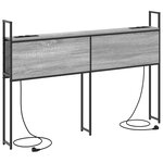 vidaXL Tête de lit de rangement Sonoma gris 140 cm Bois d'ingénierie
