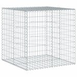 vidaXL Panier gabion avec couvercle 100x100x100 cm fer galvanisé
