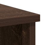 vidaXL Buffet avec tiroir chêne brun 101x35x76 cm bois d'ingénierie