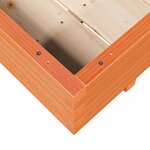 vidaXL Jardinière cire marron 90x60x26 5 cm bois de pin massif